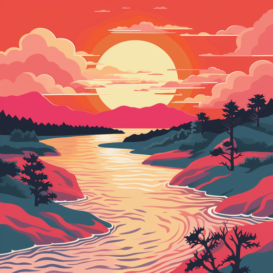 Sunset in Japan